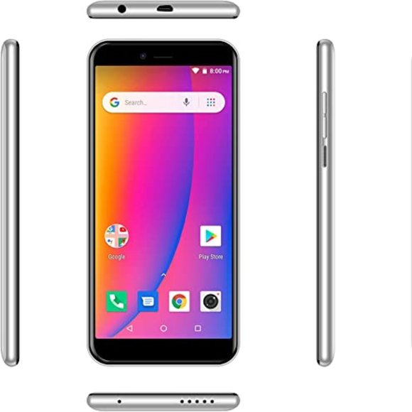 Maxwest Nitro55R Quad Processor 4G LTE 5.5" Screen Silver - Picture 1 of 3